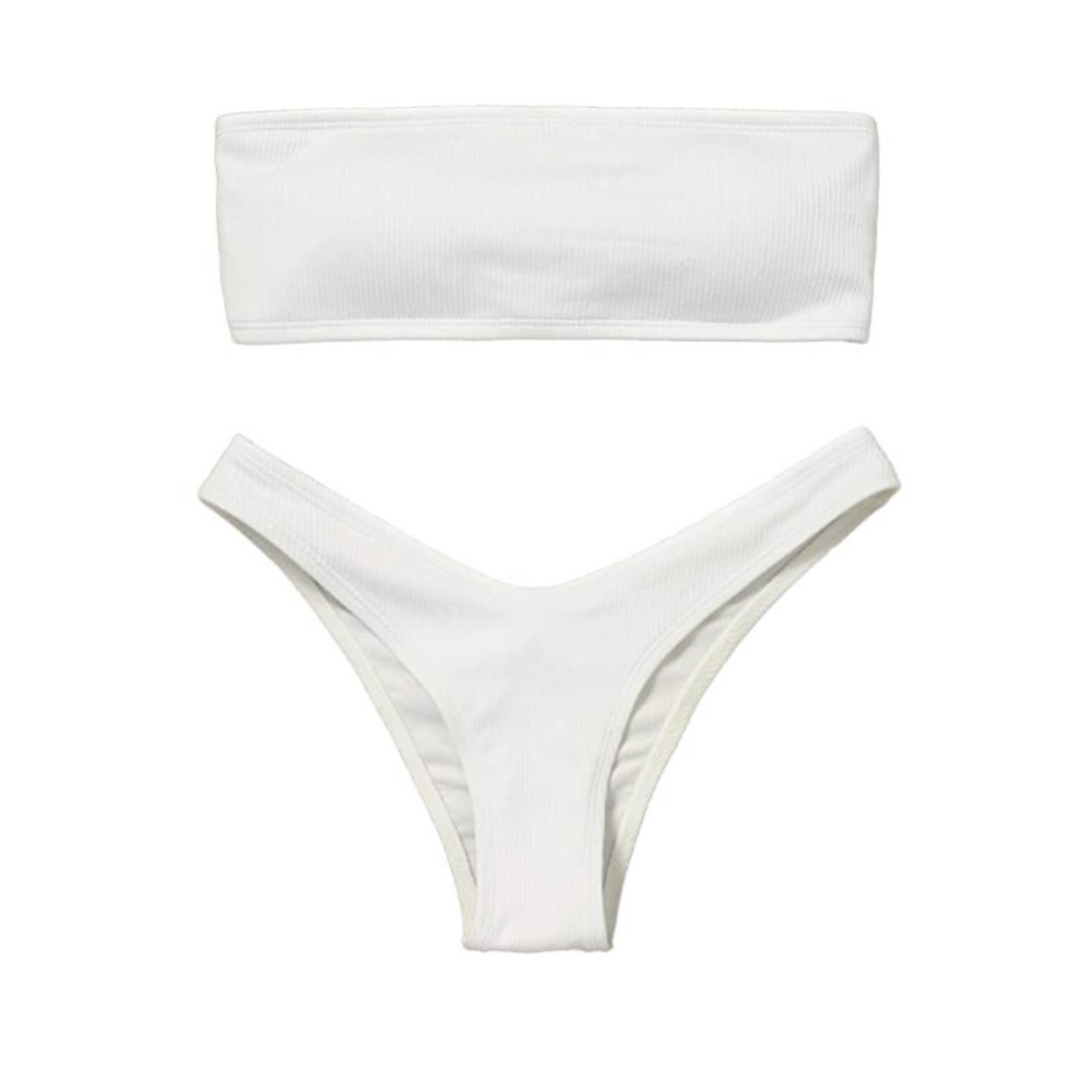 White strapless bikini NWOT